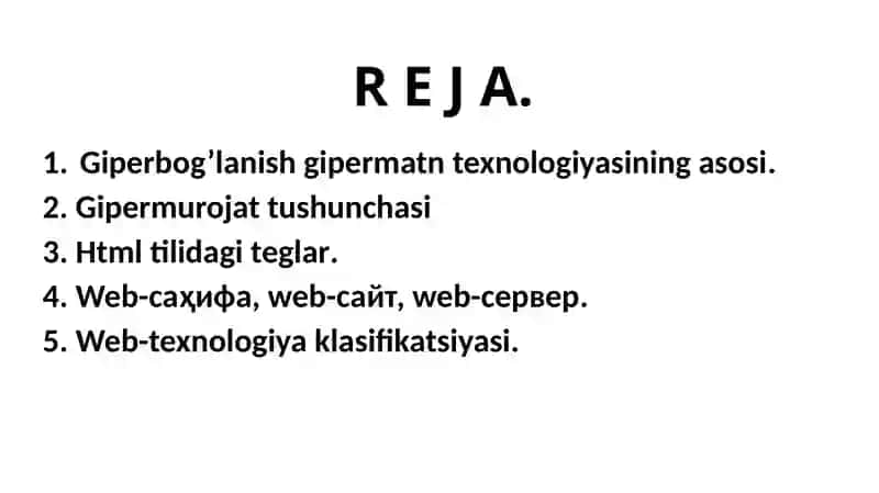 Zamonaviy Gipermatn va "xalqaro o'rgimchak to'ri" 2