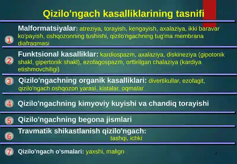 Qizilo`ngachning tug`ma orttirilgan nuqsonlari xirurgiyasi 2