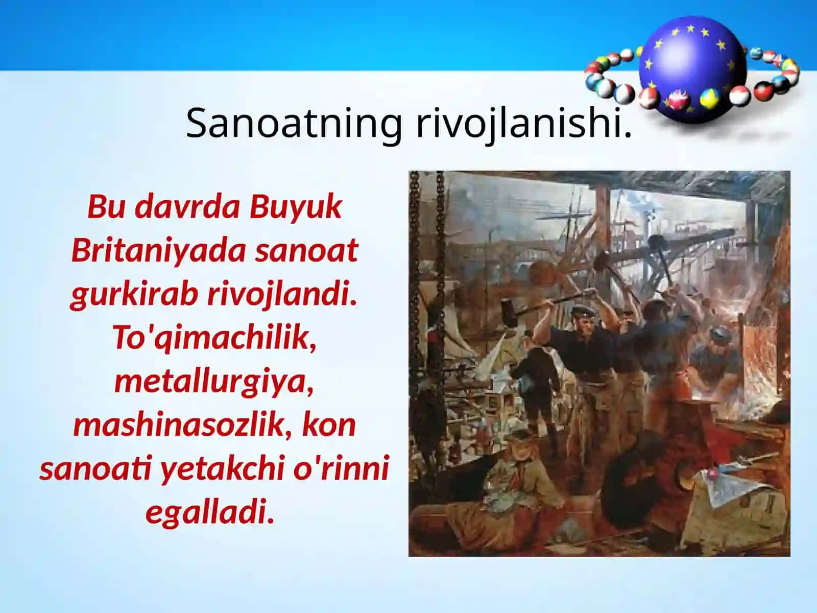 8-sinf Jah Tarix XIX asrning 70-yillarigacha bo'lgan davrda Buyuk Britaniya 2