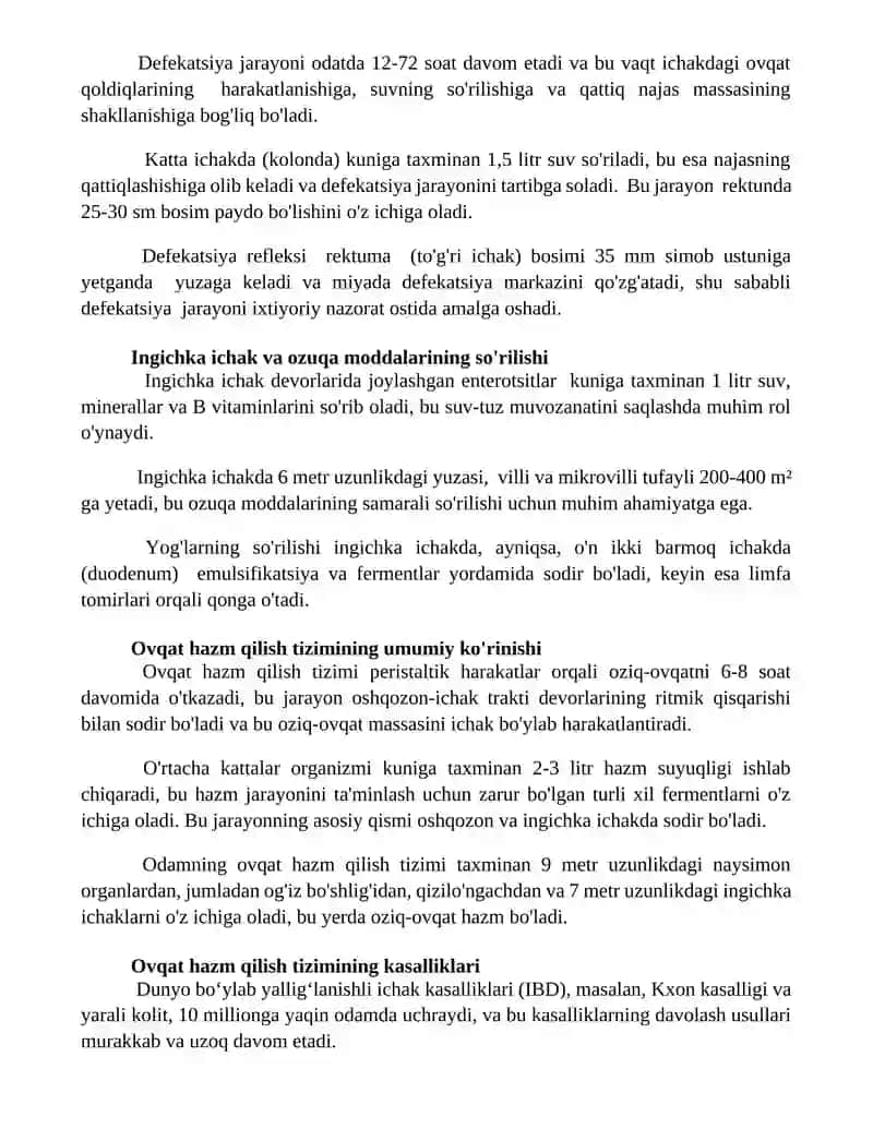 Ovqat hazm qilish sistemasi 2