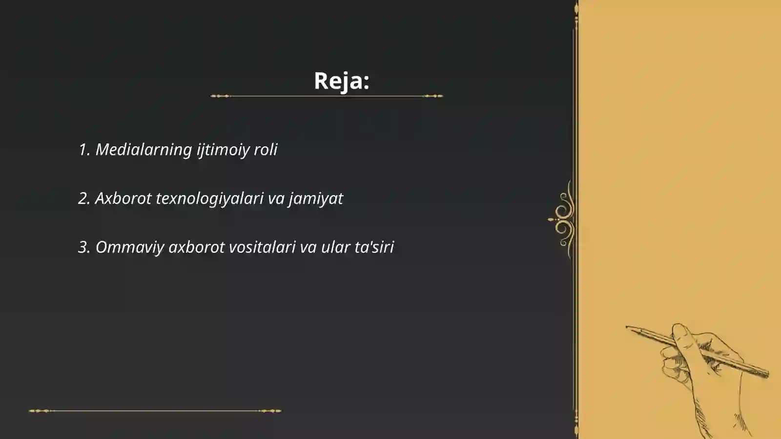 medialarning ijtimoiy mazmuni taqdimot 2