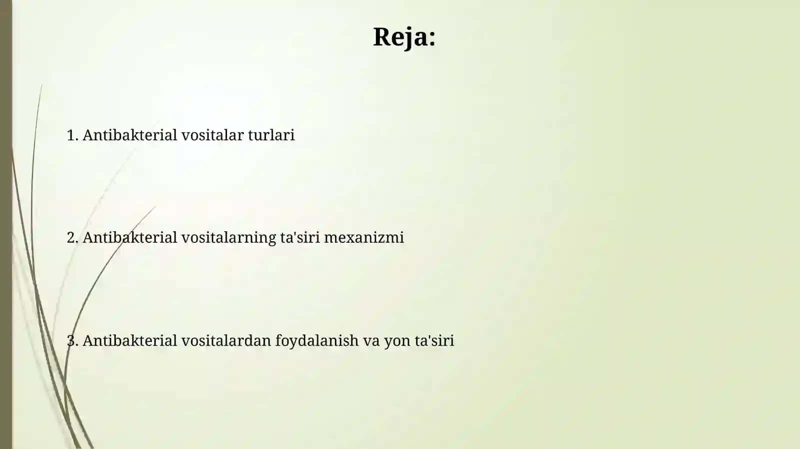 Antibakterial vositalar 2