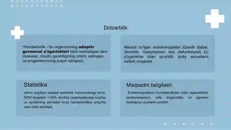 Homiladorlik va endokrinopatilar, qandli diabet, semizlik. Qalqonsimon bez kasalliklari 2