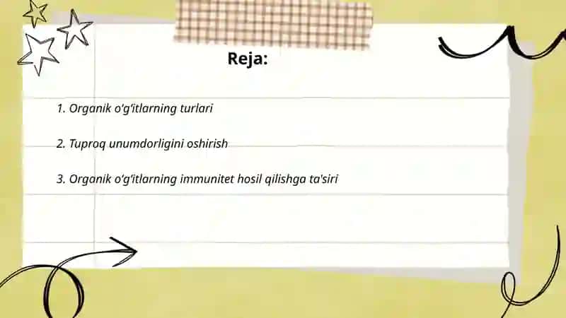 Immunitet hosil qilishda organik o'g'itlardan foydalanish 2