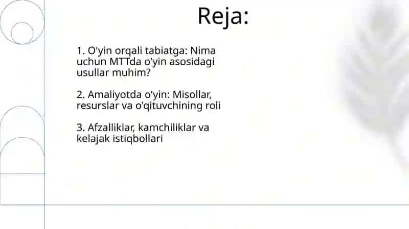 MTTda oʻyinli usullarni qoʻllash orqali tabiat bilan tanishtirish ahamiyati 2