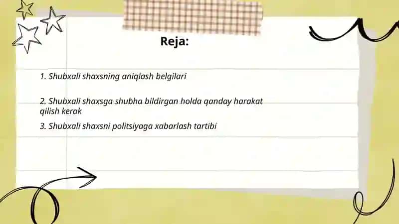 Shubxali shaxsning aniqlash belgilari 2
