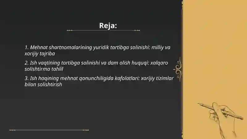 Mehmat huquqida milliy va xorijiy tajriba 2