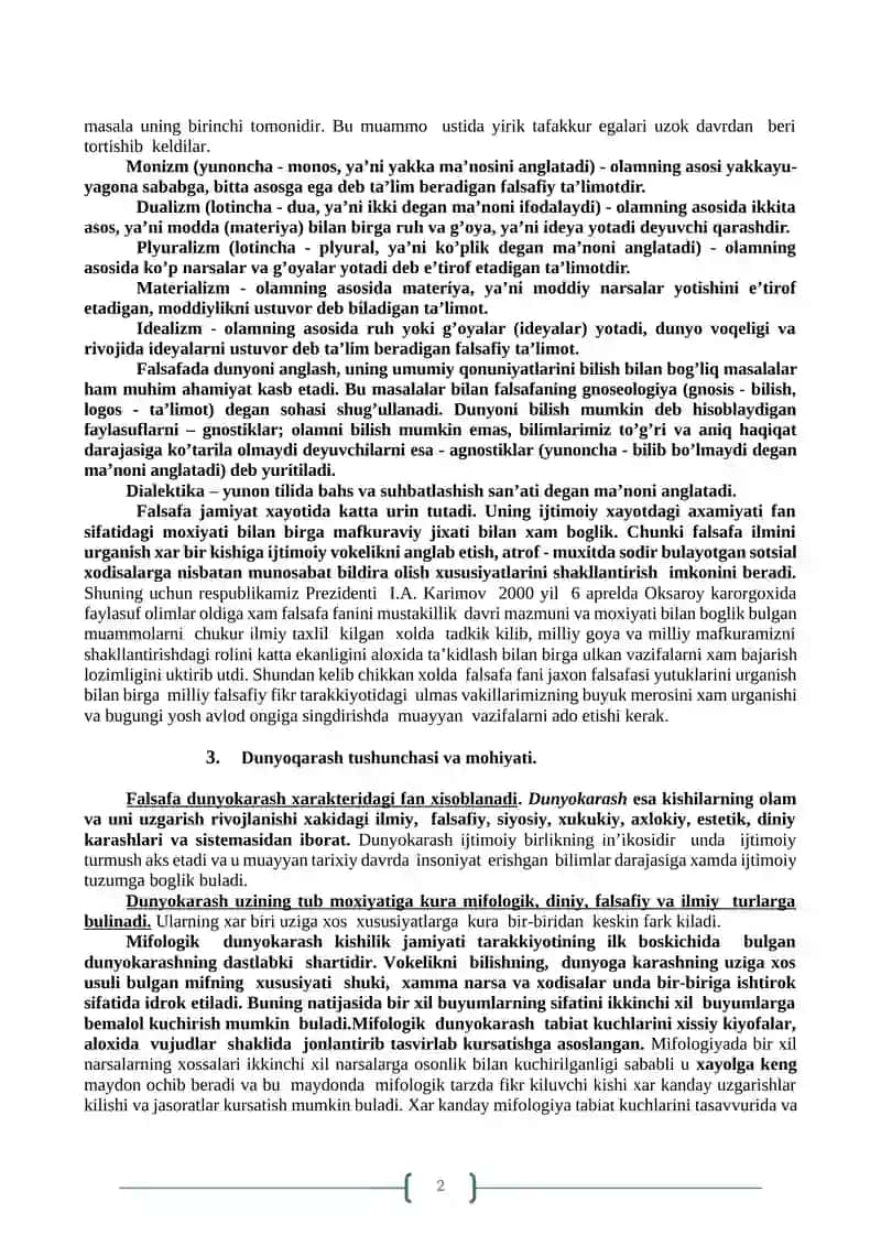 Falsafa va uning jamiyatdagi roli 2
