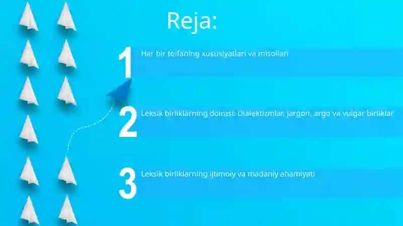 Leksemalarning ishlatilish doirasi: dialektizmkar,jargon, argo va vulgar birliklar 2