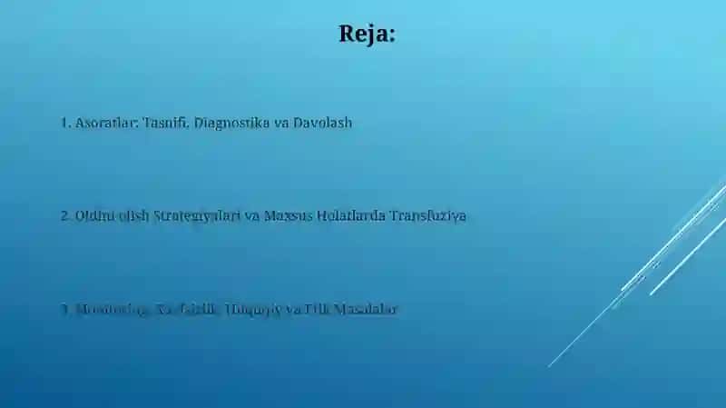 Transfuziologiya asoratlari 2