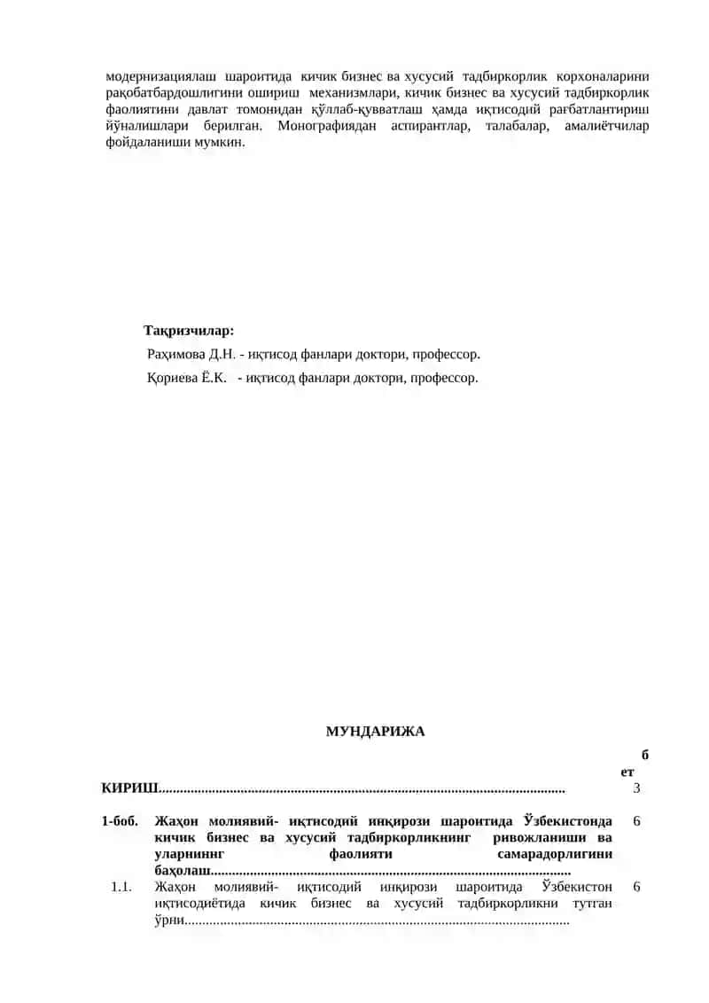 Кичик бизнес субъектларида маркетинг фаолиятини ташкил этиш 2