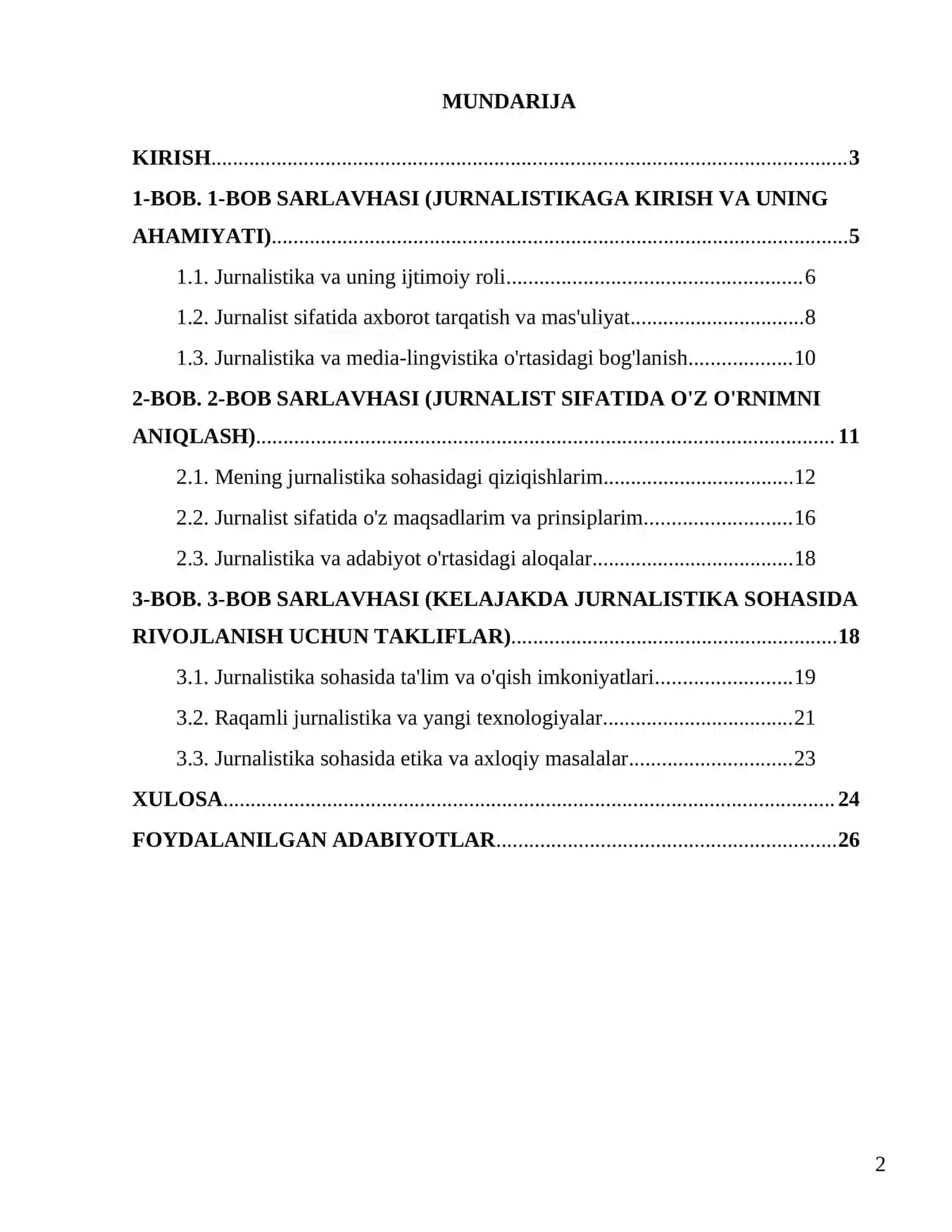 "Men nima uchun jurnalist boʻlmoqchiman" 2