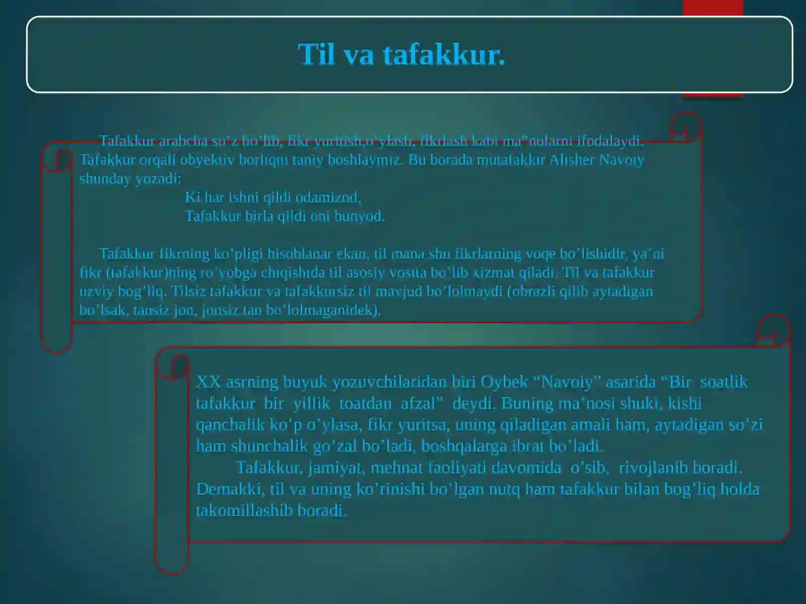 O'ZBEK TILINING SOHADA QO'LLANISHI 2