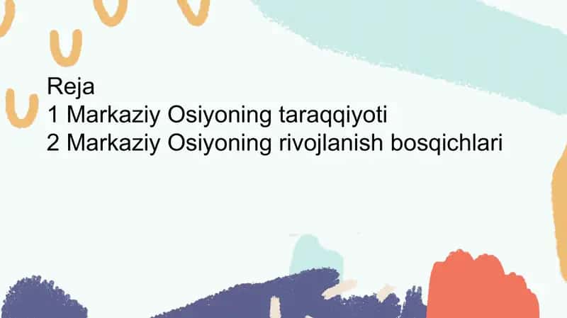 O'zbekiston Markaziy Osiyoda 2