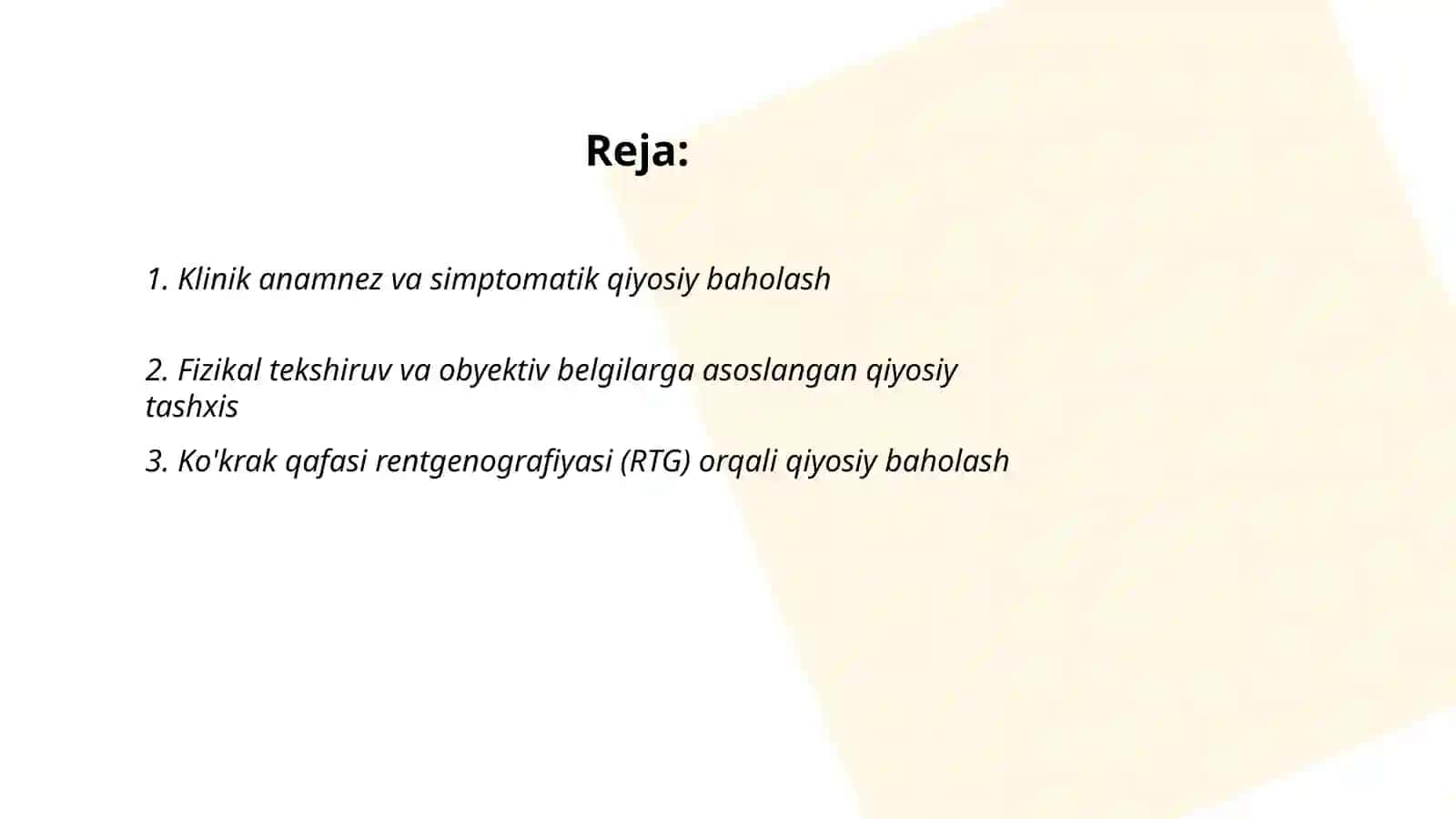 Tuberkulyoz klinik shakllari qiyosiy tashxislashning asosiy usullari 2