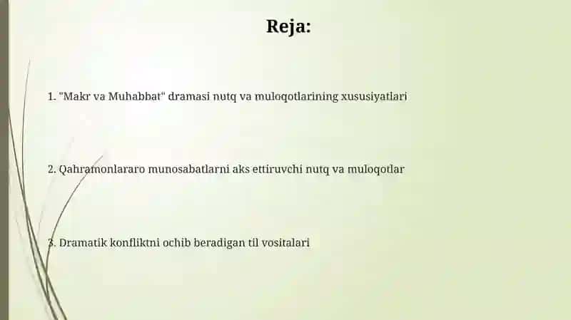 "Makr va Muhabbat" dramasida remarka asarida manolog va dialogning mohiyatini sharhlang 2