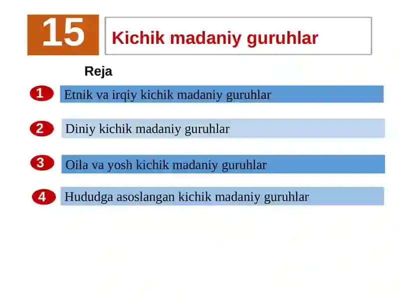 Kichikmadaniyguruhlar 2