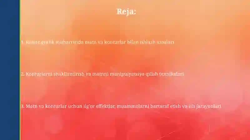 Rastrli grafik muharrirda matn va konturlar bilan ishlash 2