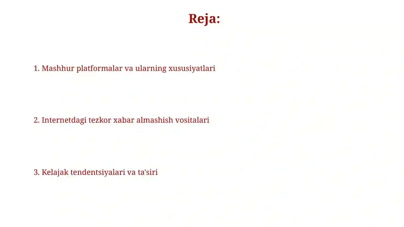 Internetdagi tezkor muloqot vositalari 2