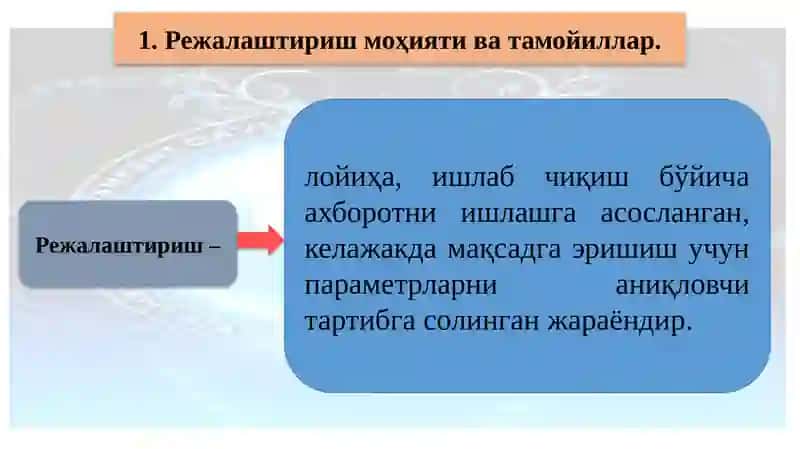 Ишлабчиқаришни режалаштириш 2