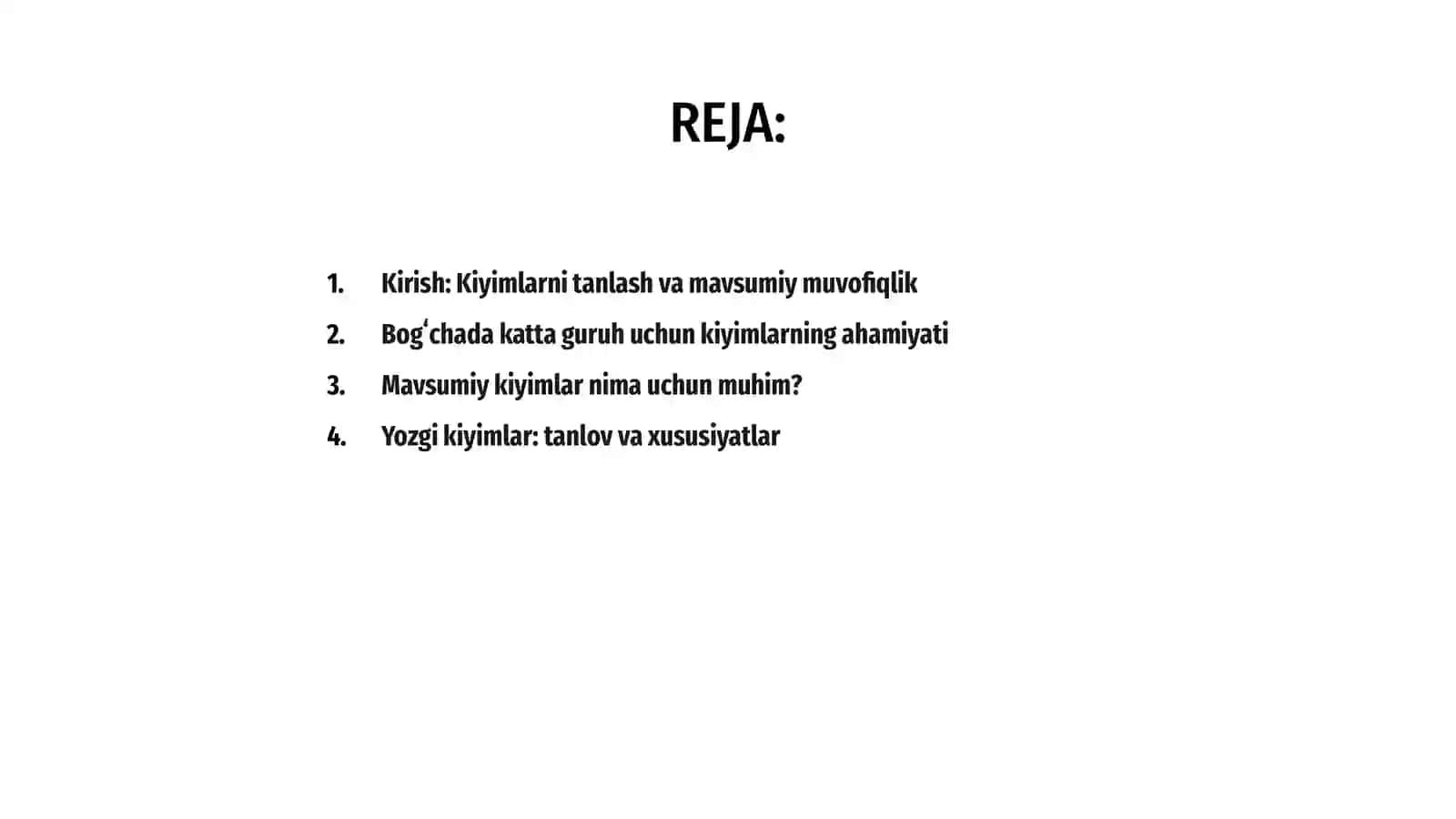 Mavsumiy kiyimlar mashg'uloti 2