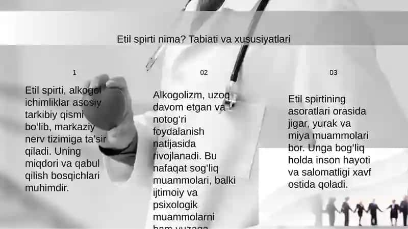 Etil Spirti. Alkogolizm va uning asoratlari 2