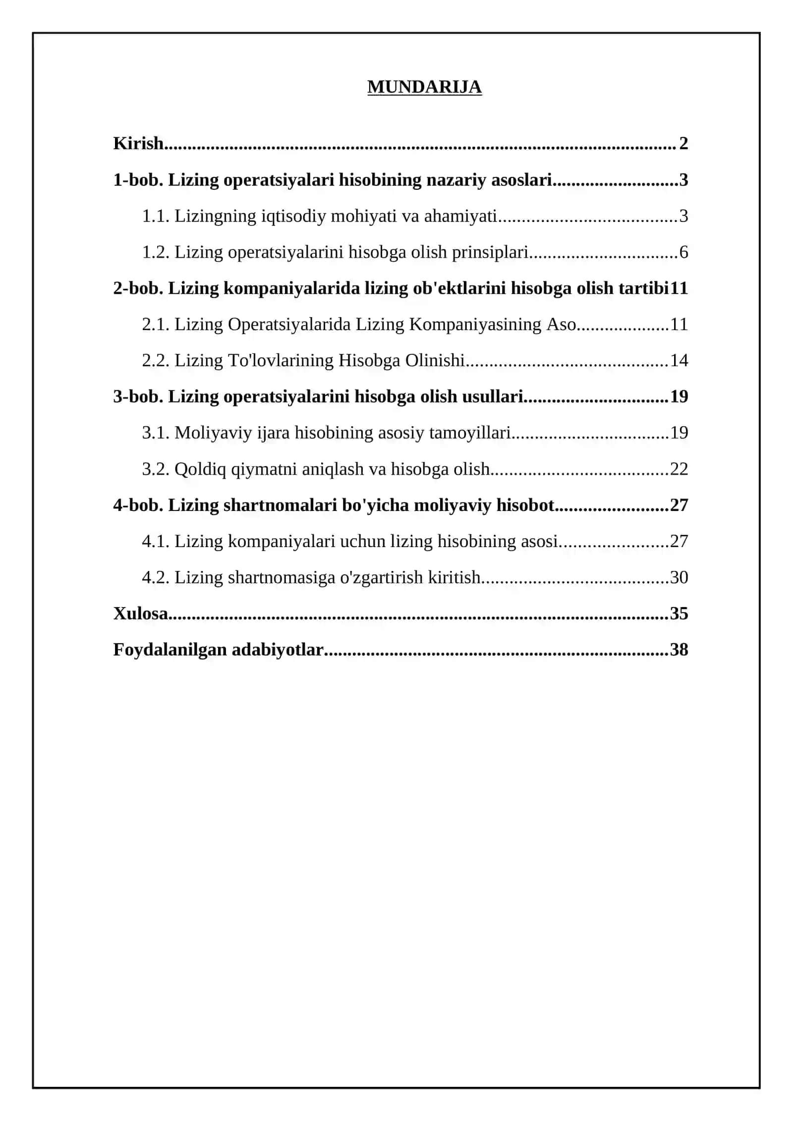LIZING OPERATSIYALARI HISOBINING NAZARIY ASOSLARI 2