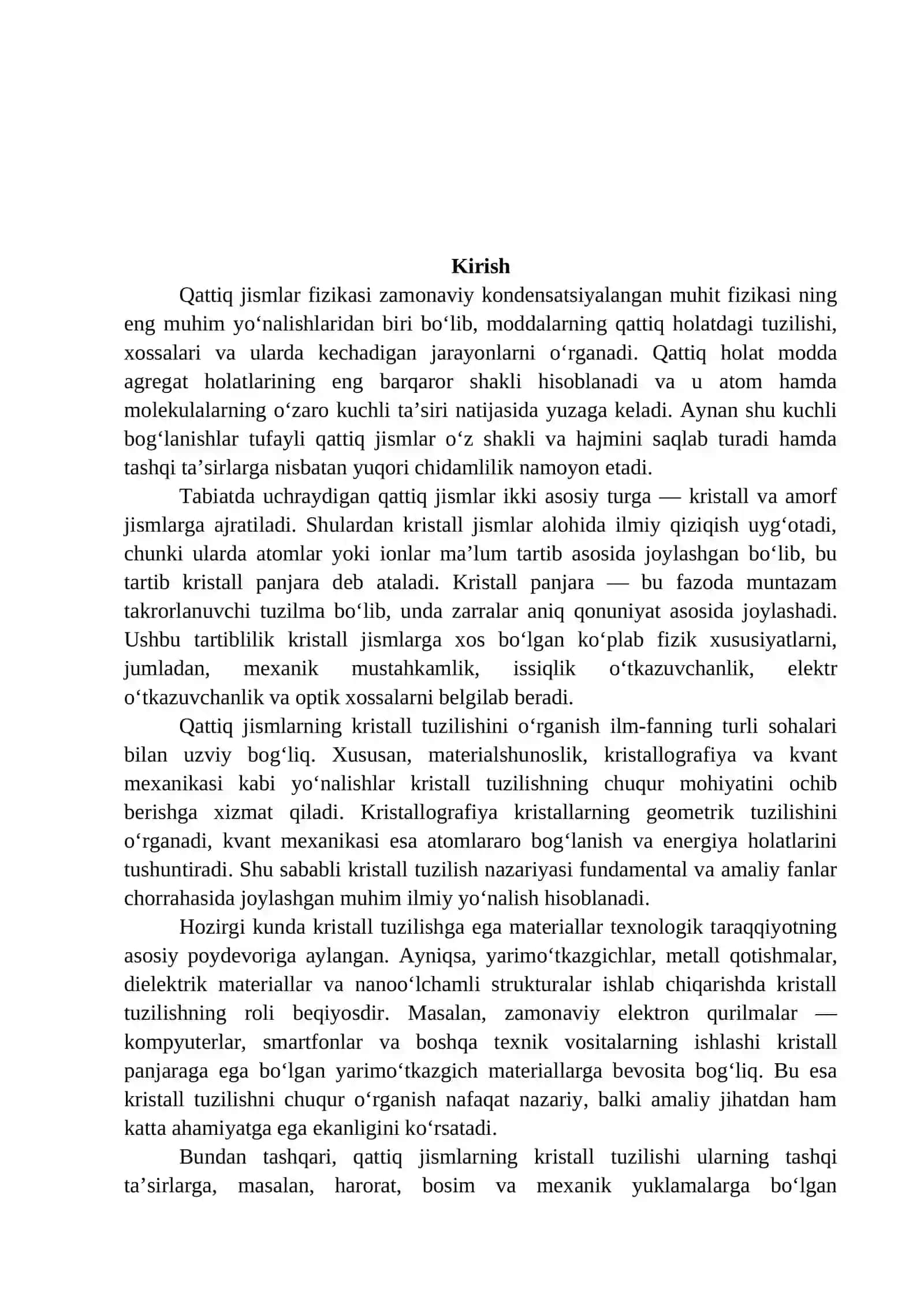 QATTIQ JISMLARNING KRISTALL TUZILISHI 2
