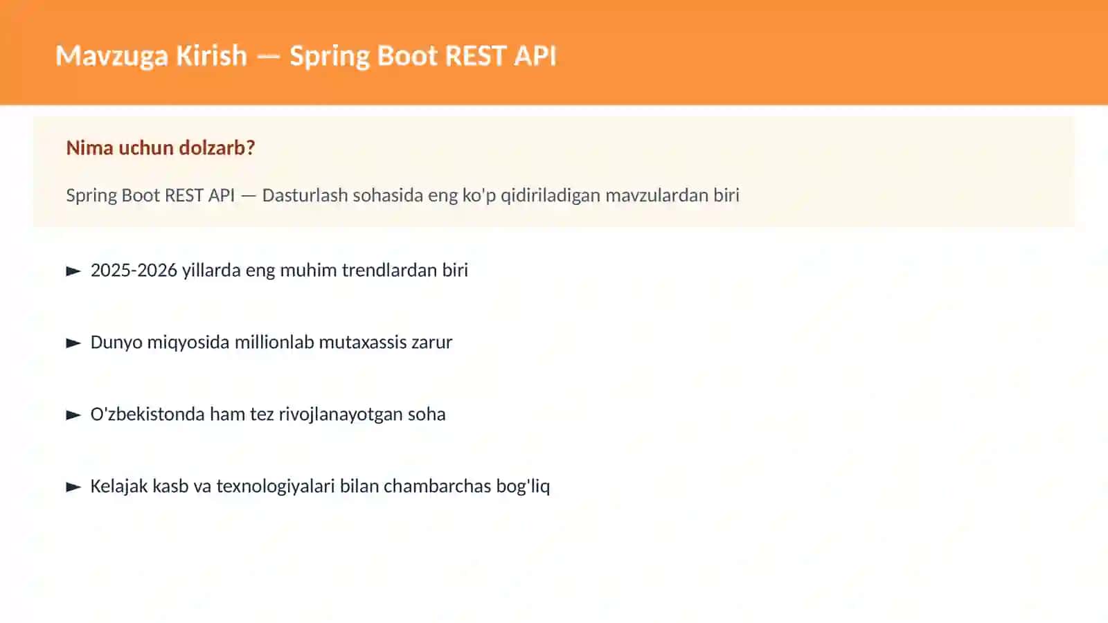 Spring Boot REST API 2