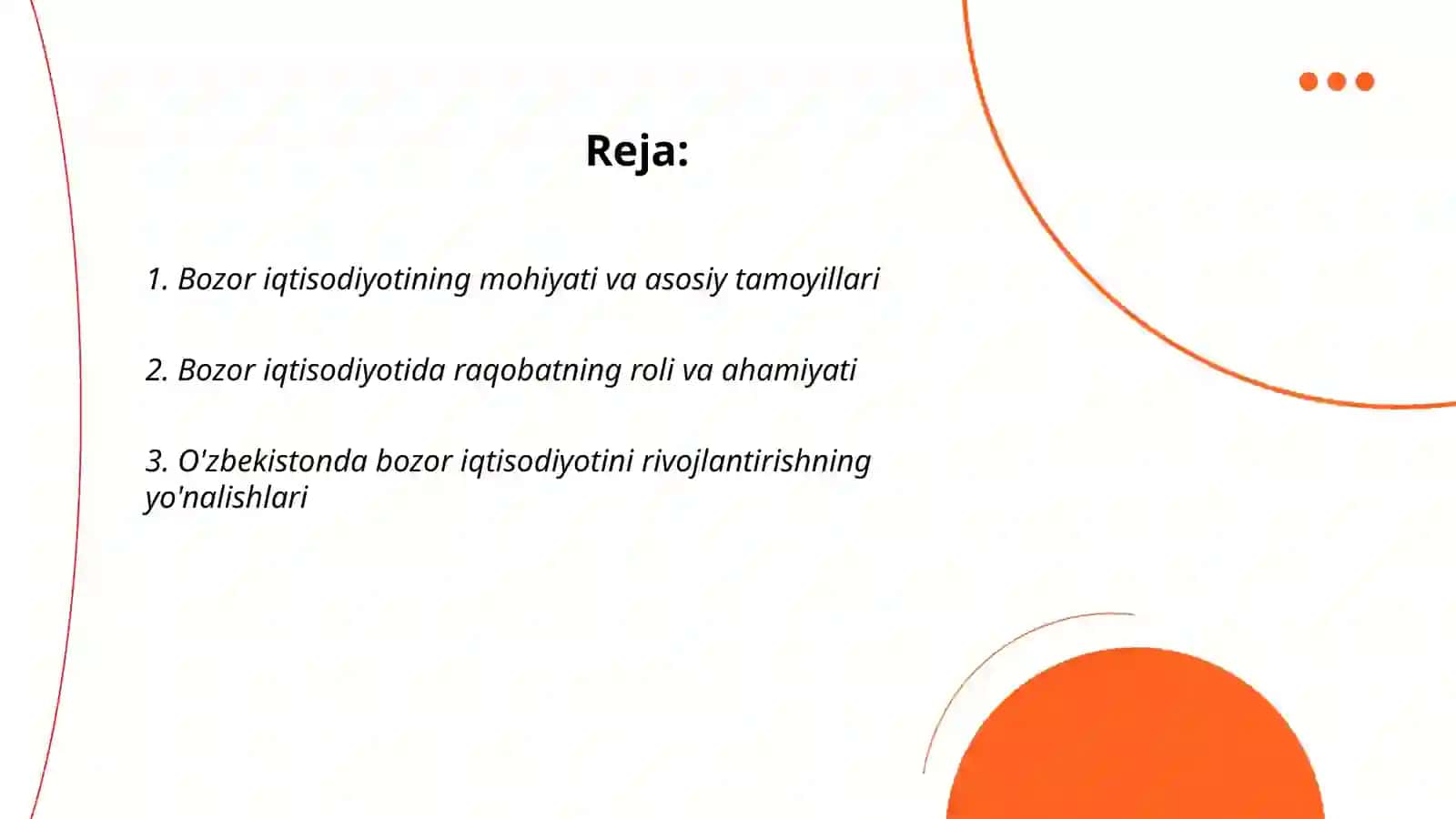 Bozor iqtisodiyotini rivojlantirish va uning ahamiyati va shaxsiy biznesni rivojlantirish kaizen tizimi 2