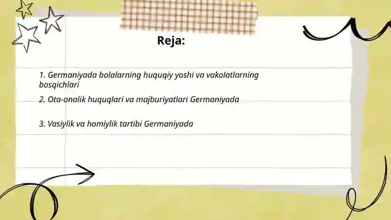 Germaniyada bolalarning huquqiy vakolatlari 2