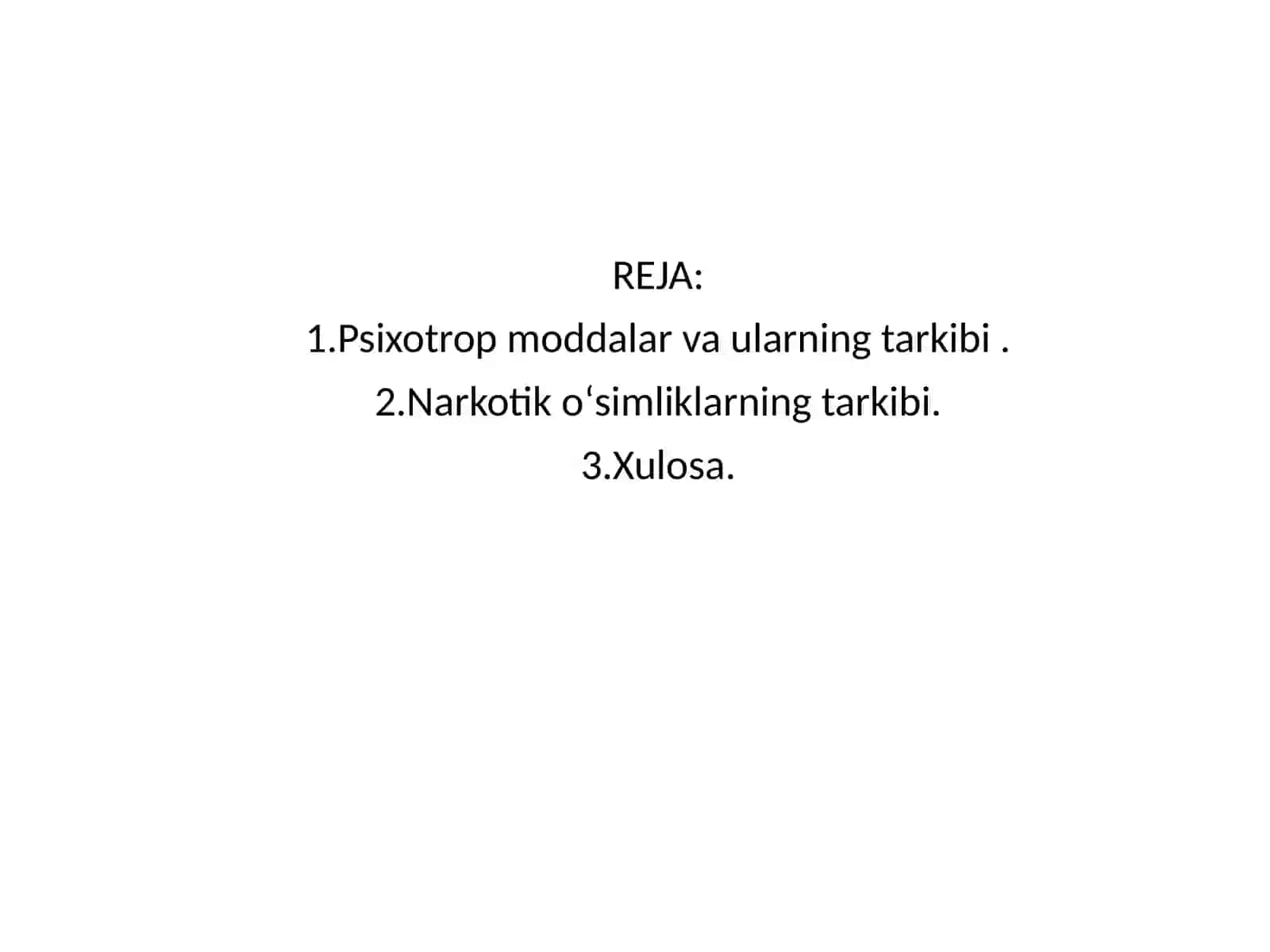 Tabiiy va sintetik narkotik vositalar 2