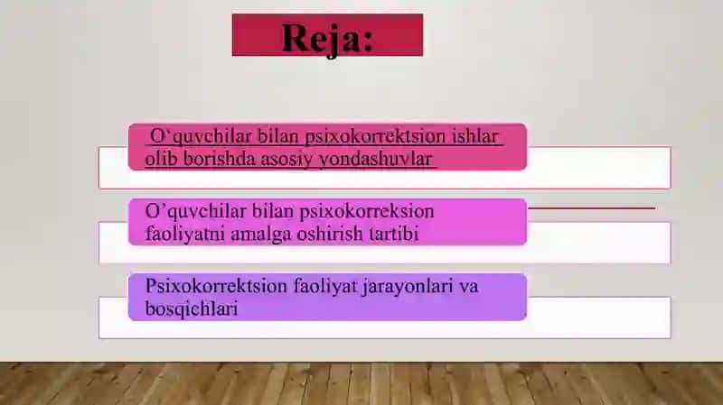 O’QUVCHILAR BILAN PSIXOKORREKTSION YO’NALISHDA FAOLIYAT OLIB BORISH TARTIBI 2