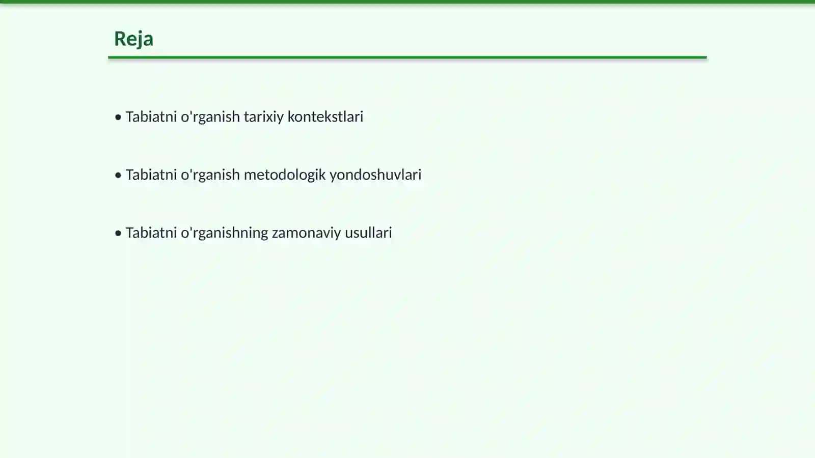 Tabiatni órganishga oid qarashlarning harakterlari 2