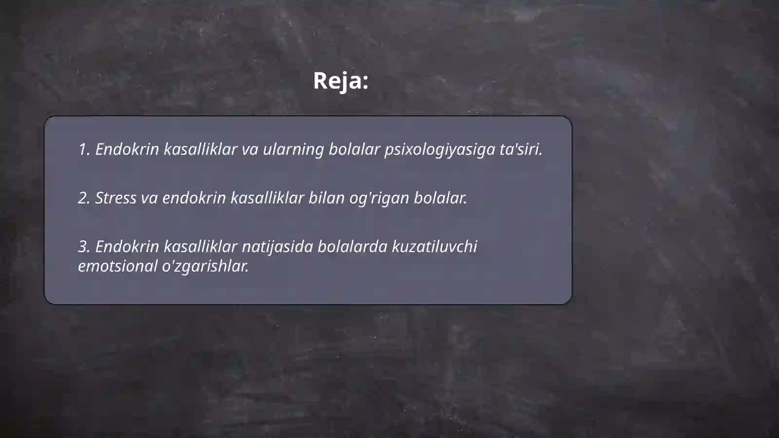 Endokrin kasalliklar va ularning bolalar psixologiyasiga ta'siri 2