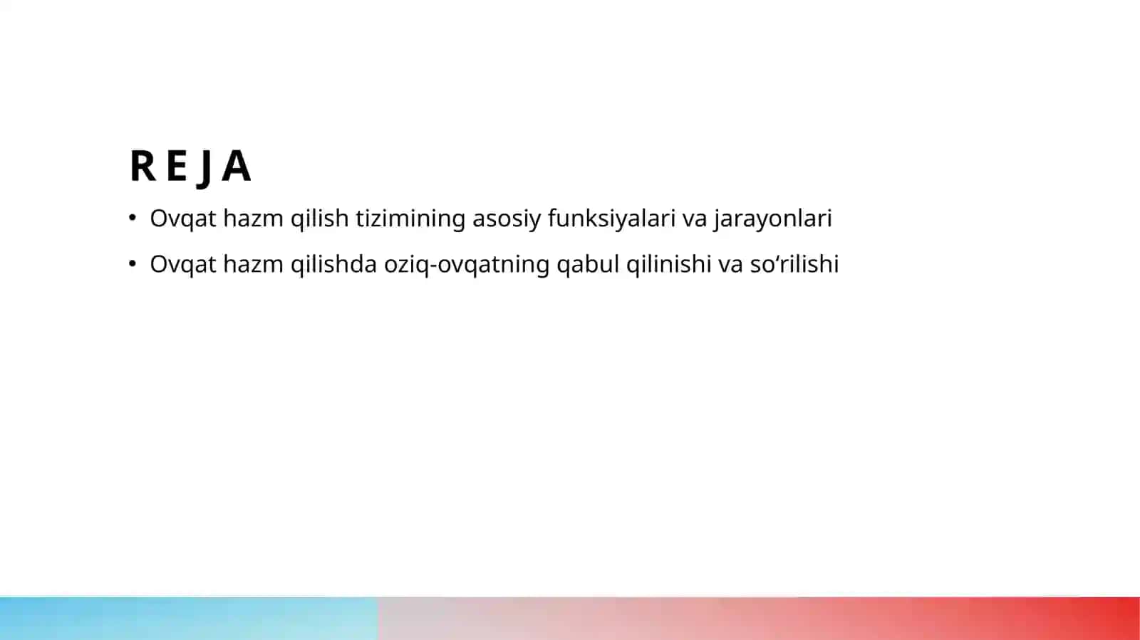 Ovqat hazm qilish sistemasi 2