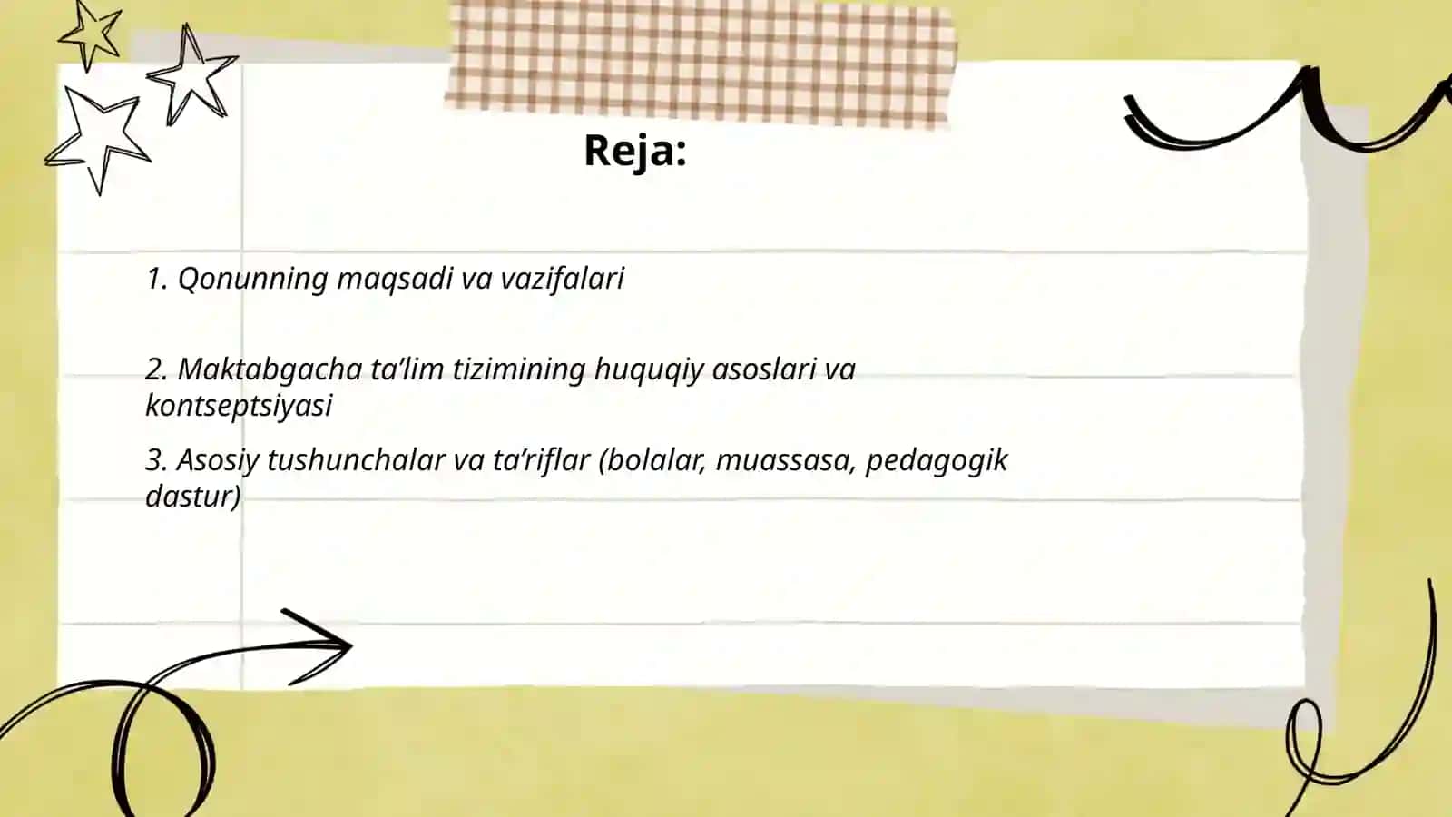 595-sonli “Maktabgacha ta’lim va tarbiya to‘g‘risida”gi Qonunning mazmuni va ahamiyati 2