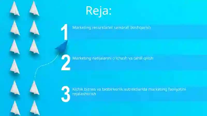 Marketing resurslarini samarali boshqarish 2