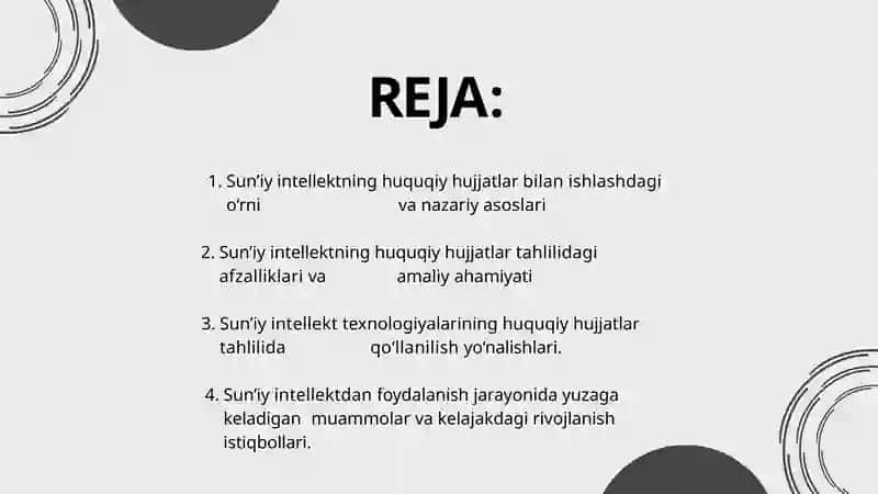 Sun’iy intellektning huquqiy hujjatlartahlili 2