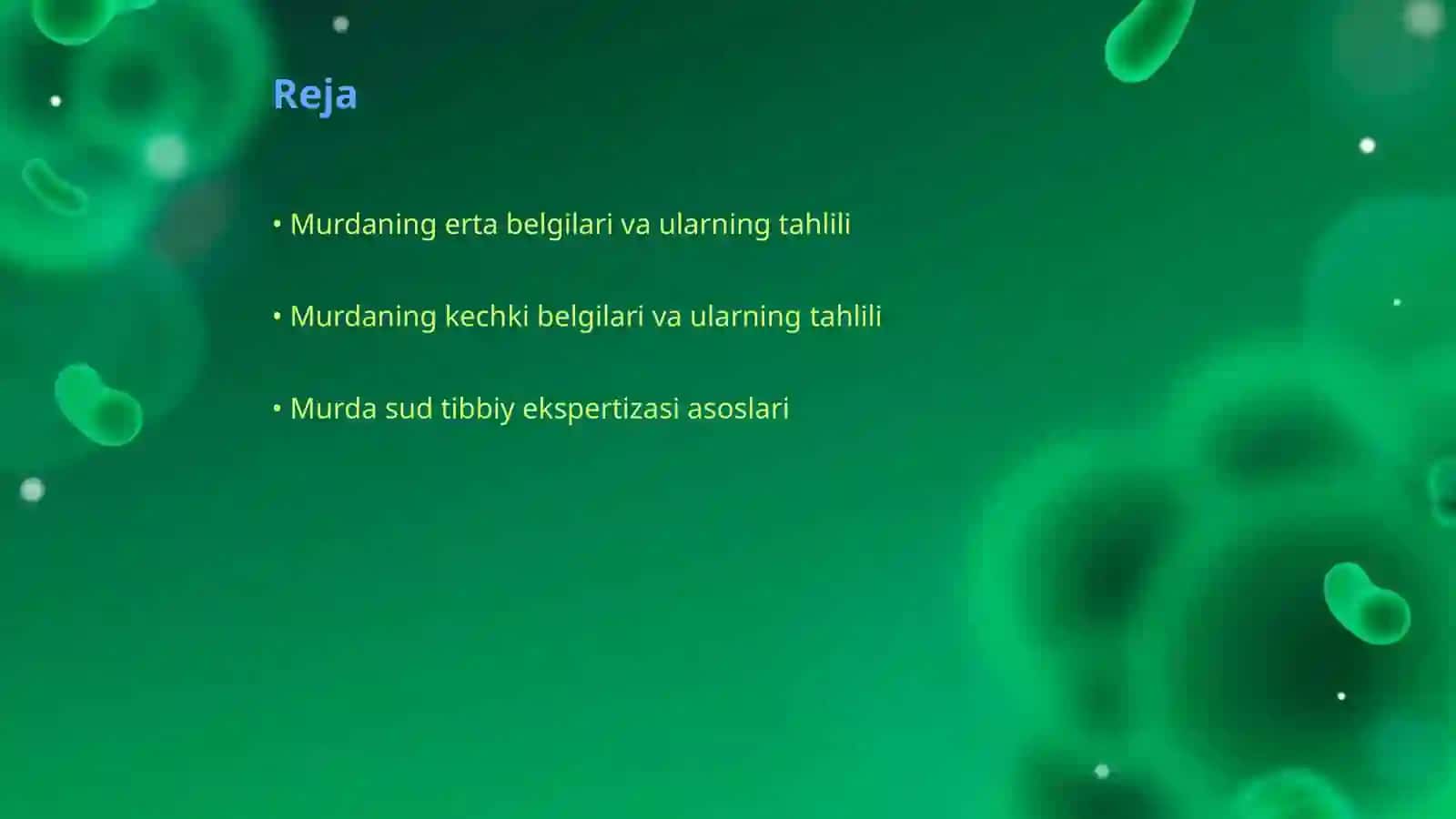 Murdaning erta va kechki belgilari 2