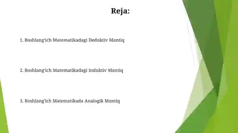 Boshlangʻich sinfda matematika oʻqitish metodikasi 2
