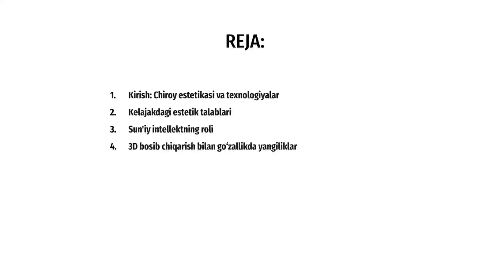 Chiroy estetikasi uchun kelajak texnologiyalari 2