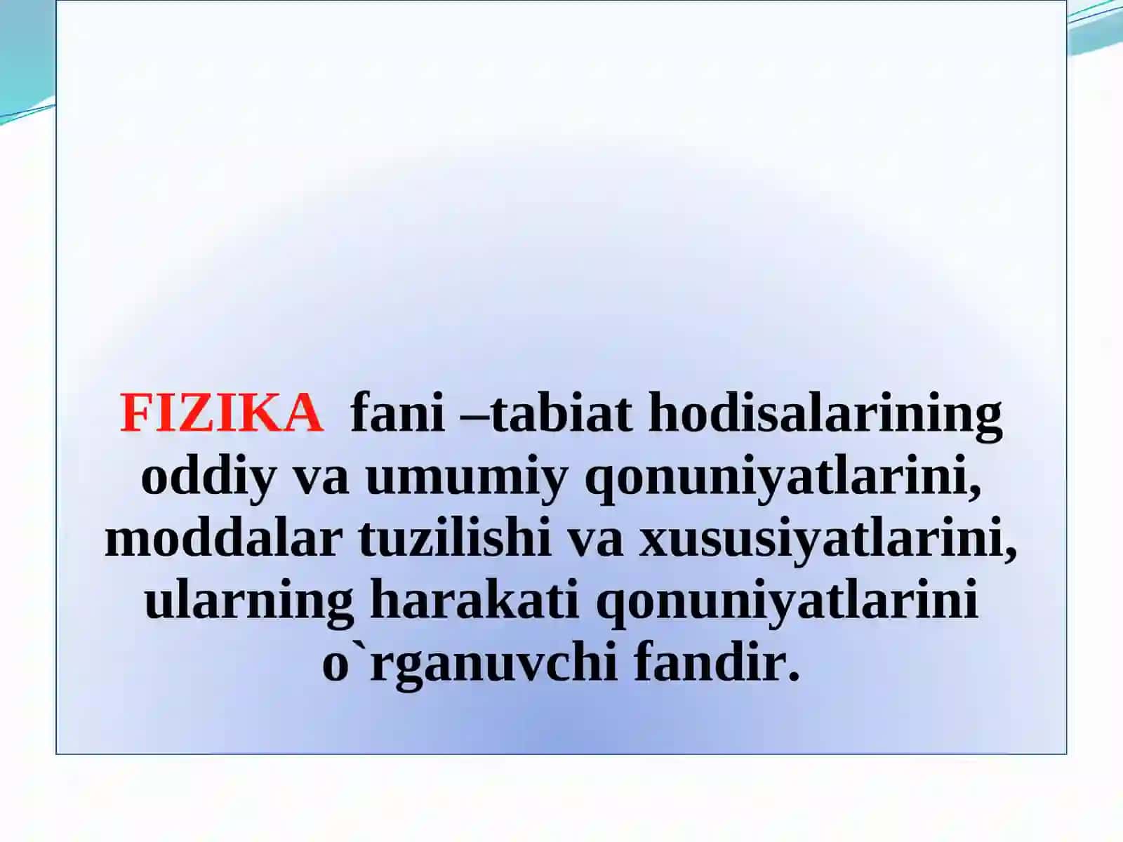Kinematika asoslari 2
