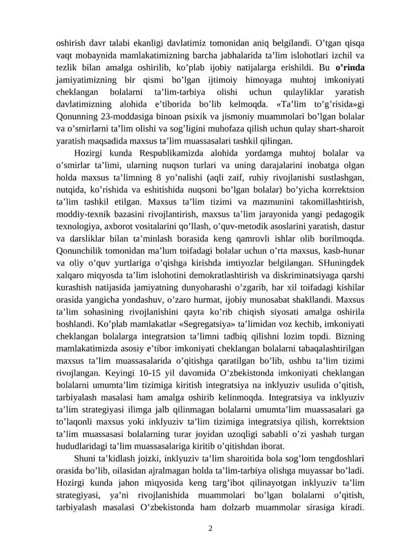 Inklyuziv ta’lim kurslari 2
