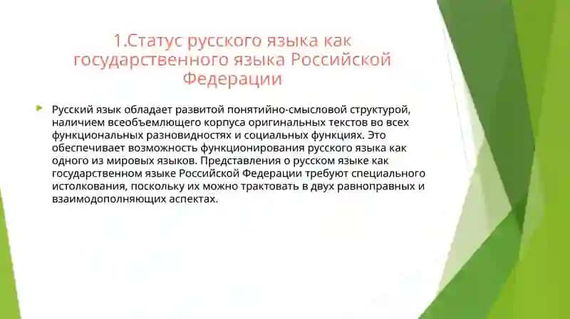 Государственный язык России 2