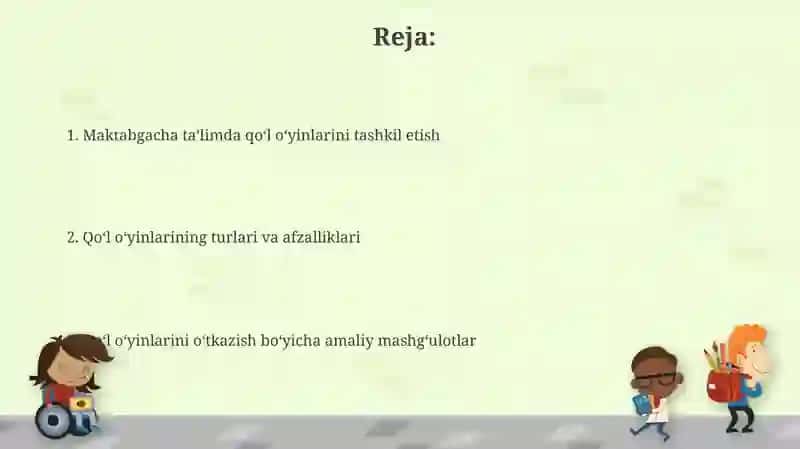 Maktabgacha ta'limda qoʻlidagi oʻyinlarni tashkil etish 2