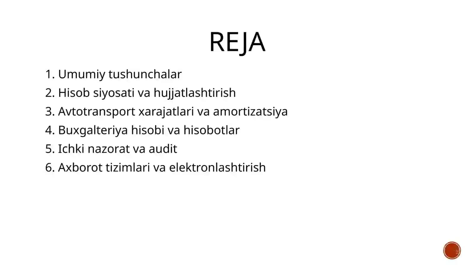 Avtotransport korxonalarida buxgalteriya hisobini tashkil etish 2