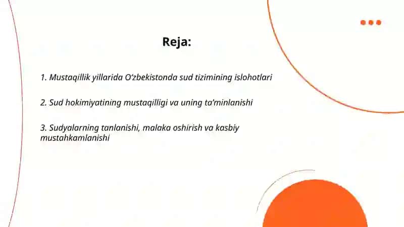 Mustaqilik yili uzbda huquq tartibot oʻrganish sut tizimidagi 2