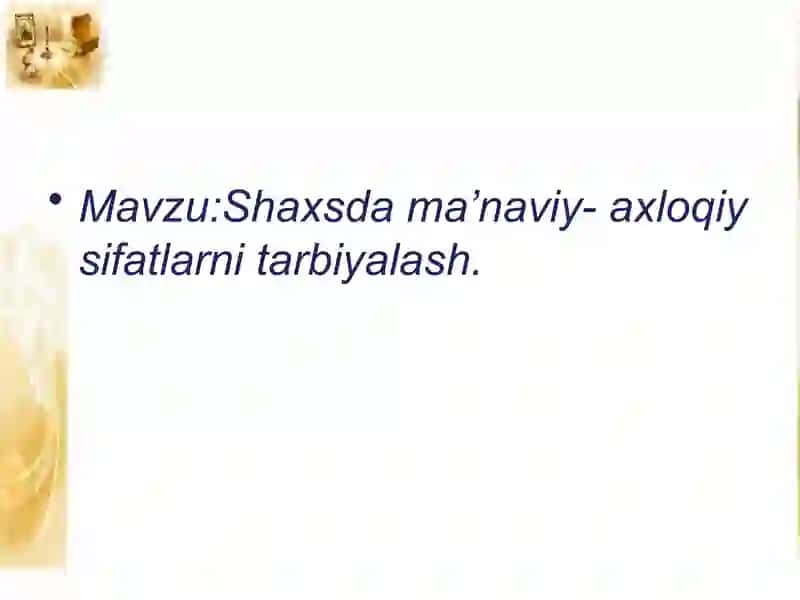 Ma’naviyat 2