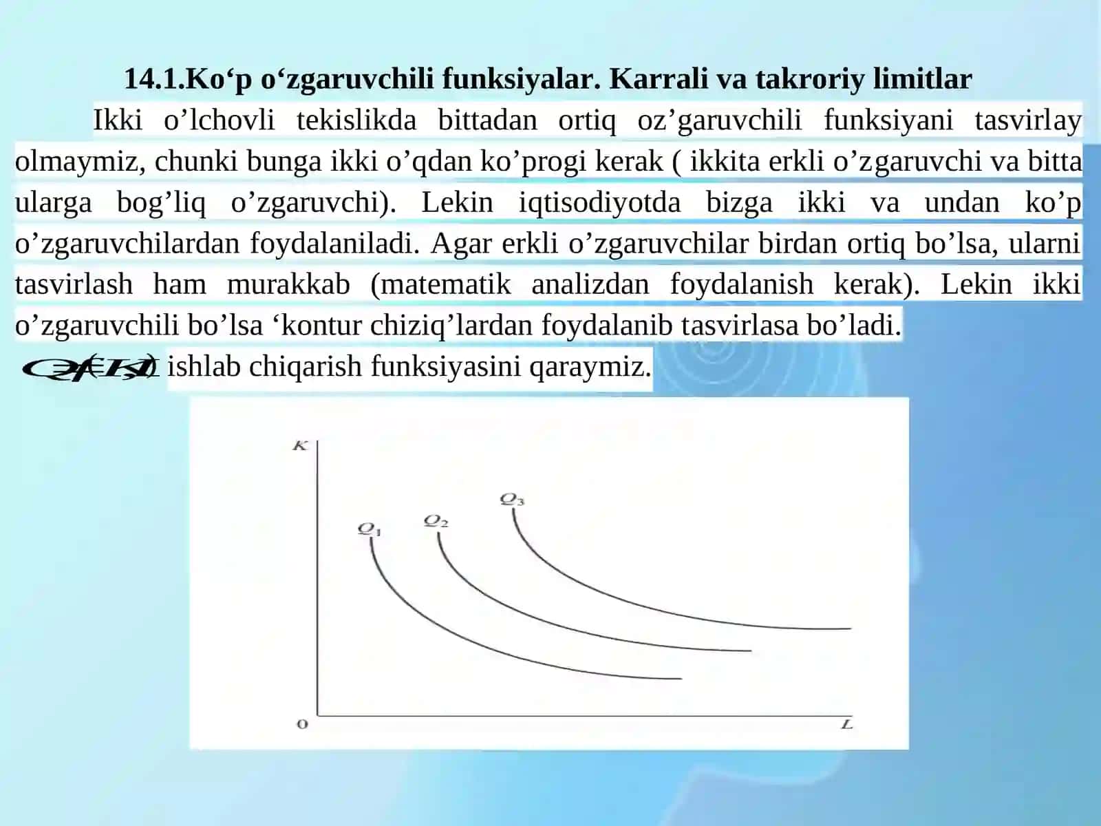 13-mavzu: Ko‘p o‘zgaruvchili funksiya differensiali 2